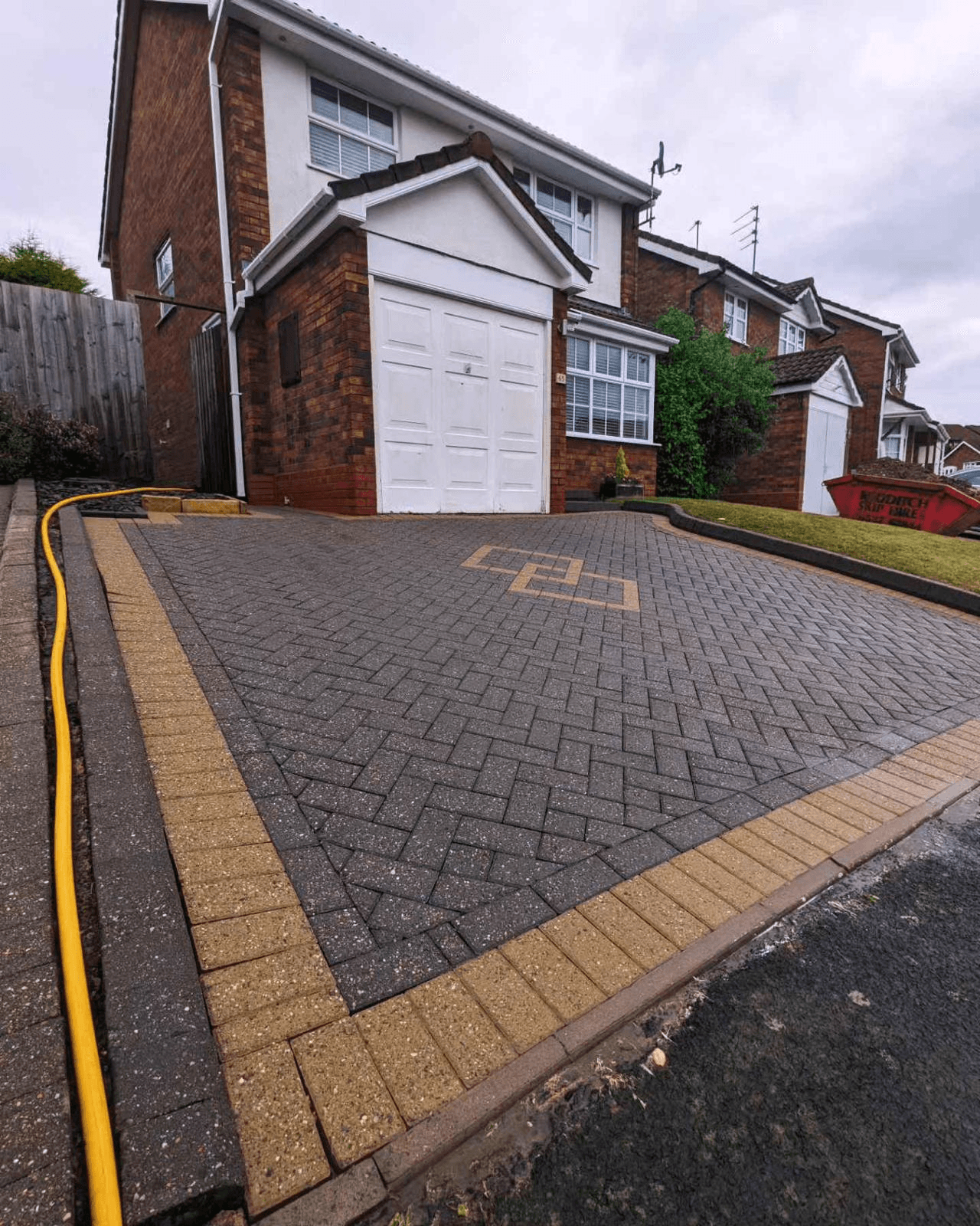 Driveway after being cleaned in Beverley